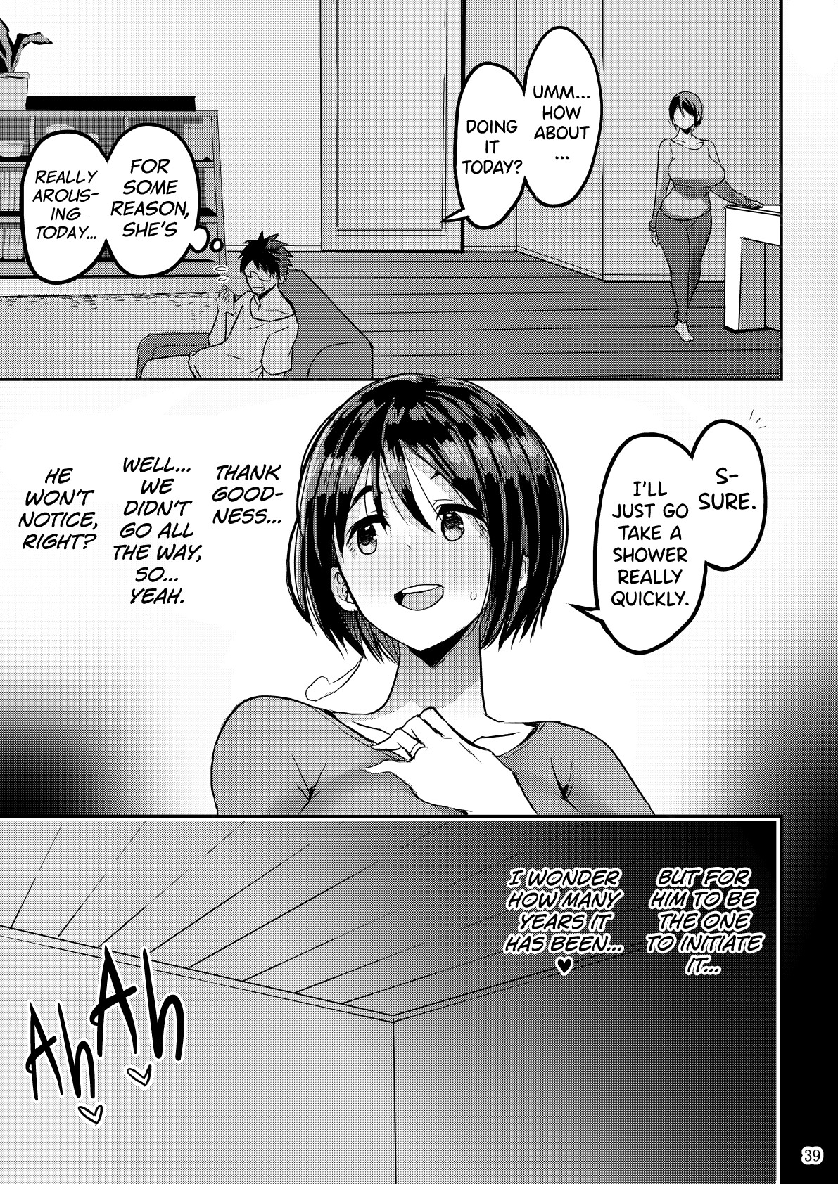 Hentai Manga Comic-A Wife Who Became Sexually Frustrated and Became Another Man's Cock Case-Read-39